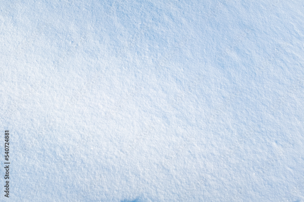Snow background, top view. Fresh snow texture for publication, poster, screensaver, wallpaper, postcard, banner, cover, post. High quality photography