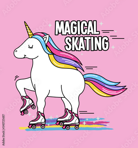MAGICAL SKATING UNICORN