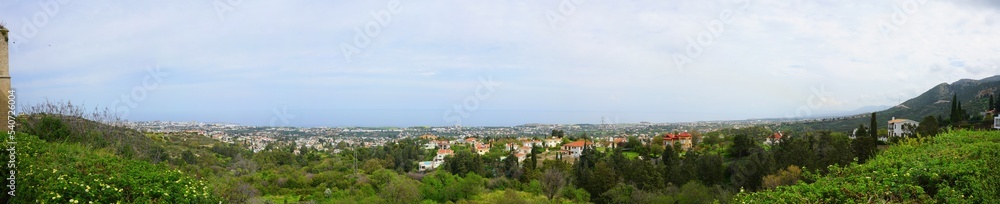 Kyrenia view from Bellapais Monastery