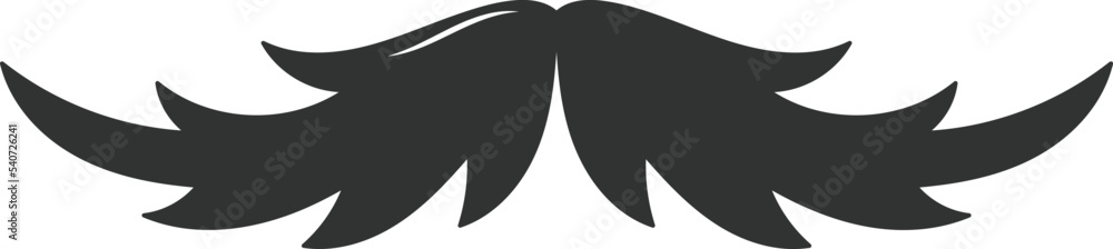 Photo Booth Retro mustache flat icon Photo Booth Retro mustache flat icon