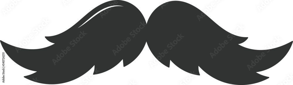 Photo Booth Retro mustache flat icon Photo Booth Retro mustache flat icon
