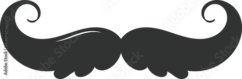 Photo Booth Retro mustache flat icon