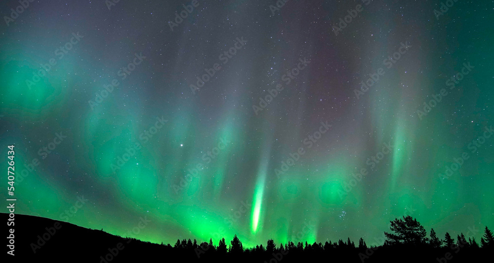 Northern lights aurora borealis night photography