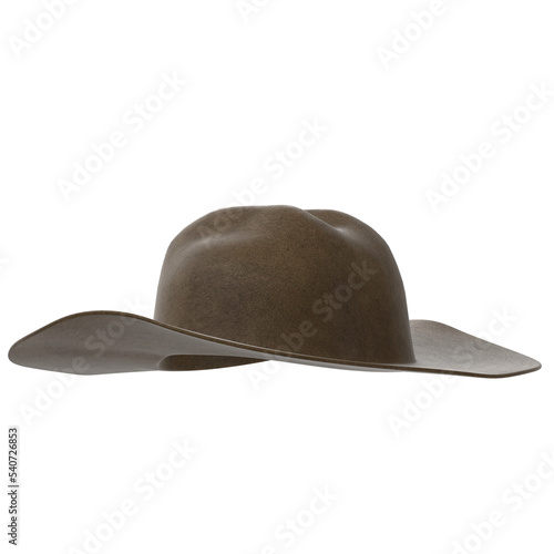 3d rendering illustration of a cowboy hat