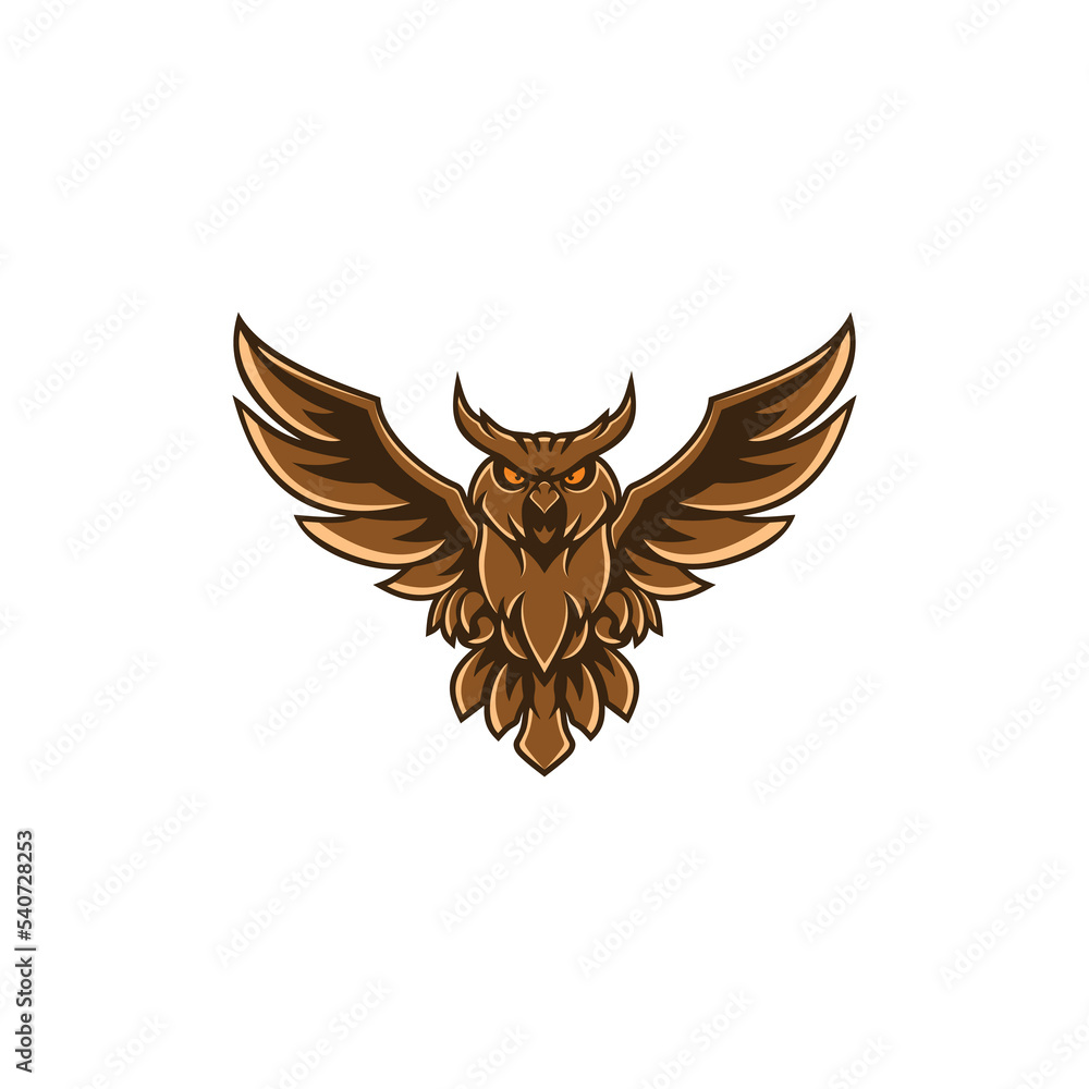 Obraz premium golden eagle wings icon
