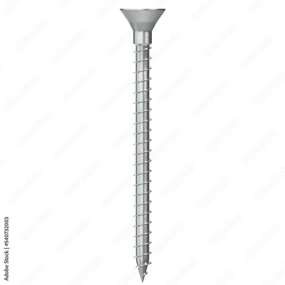 3d rendering illustration of a cross head screw 3d rendering illustration of a cross head screw