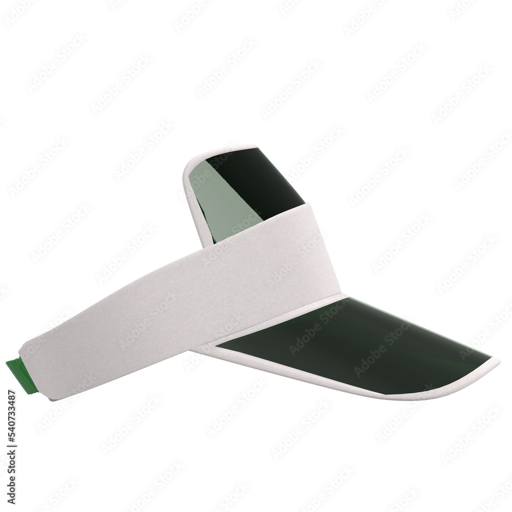 3d rendering illustration of a croupier visor hat 3d rendering illustration of a croupier visor hat