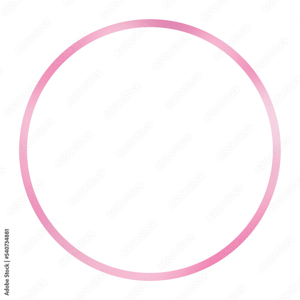 Pink gradient circle frame, isolated Pink gradient circle frame, isolated
