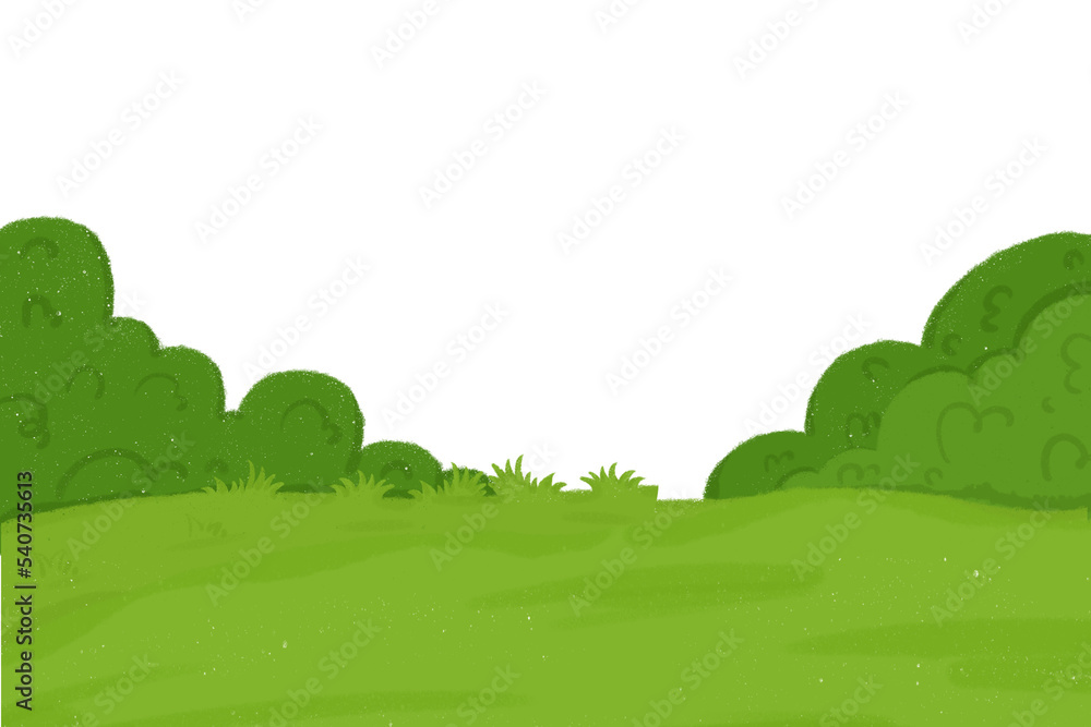 Obraz premium fields and green hills