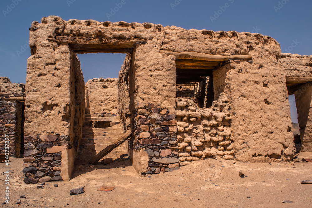 ruins of an old abandoned house