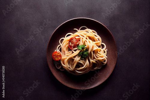Italian Pasta dark table