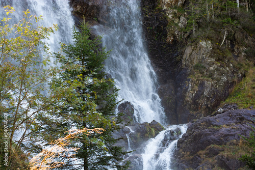 Obraz na płótnie The Ars waterfall is a natural waterfall in the in the Ariège department in France w salonie