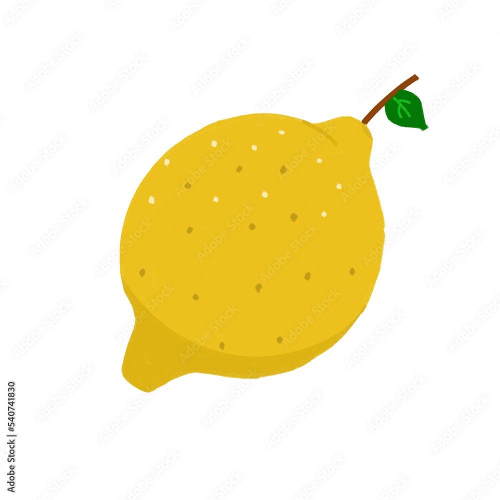 cute drawing cartoon lemon icon fruit vector cute drawing cartoon lemon icon fruit vector