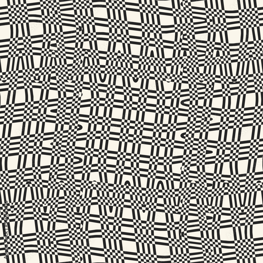 Monochrome Moiré Effect Textured Grid Pattern Monochrome Moiré Effect Textured Grid Pattern