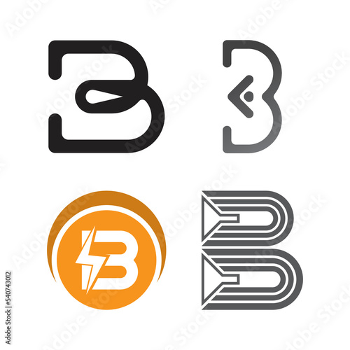 Creative B letter logo design