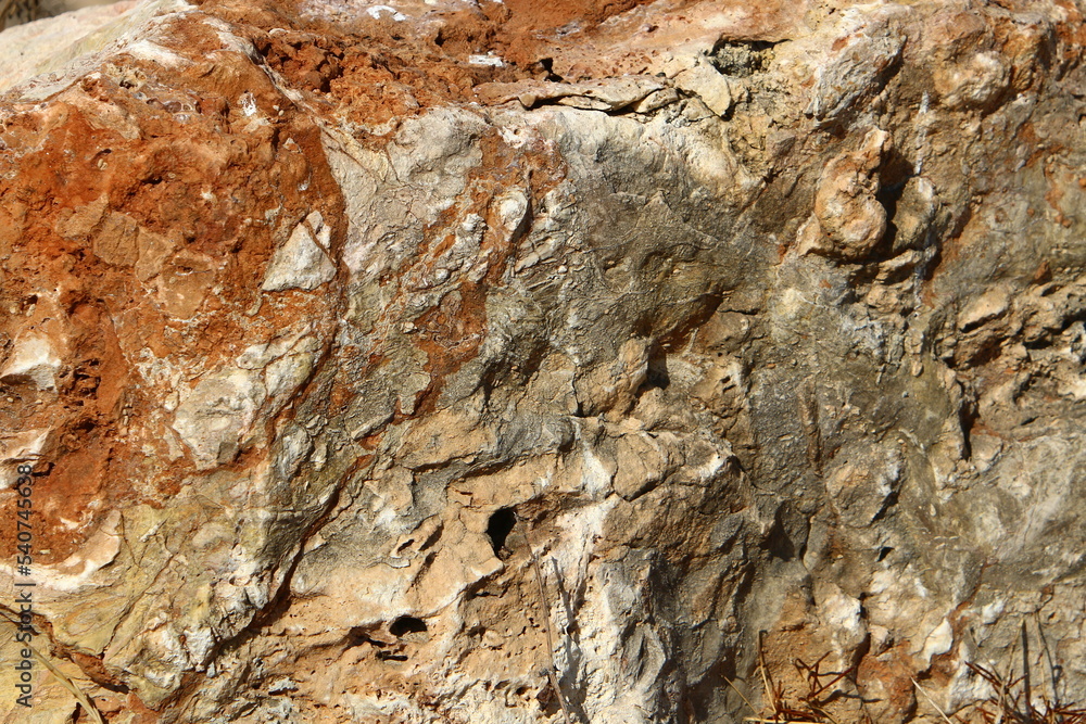 Texture of large stones and mountain rocks.