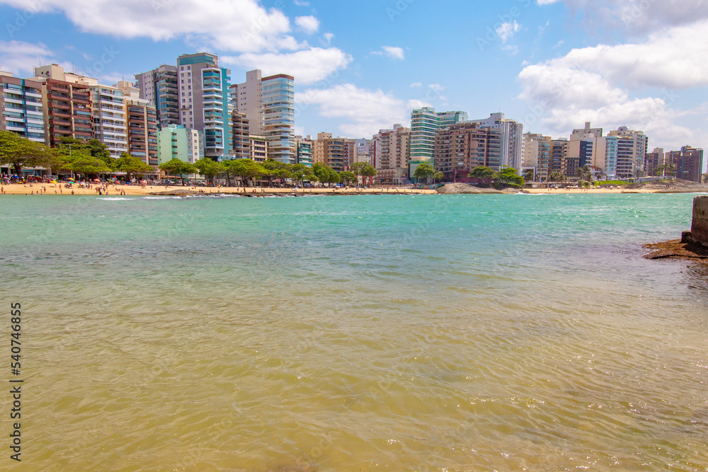 orla da praias das castanheiras, praia dos namorados, Guarapari região ...