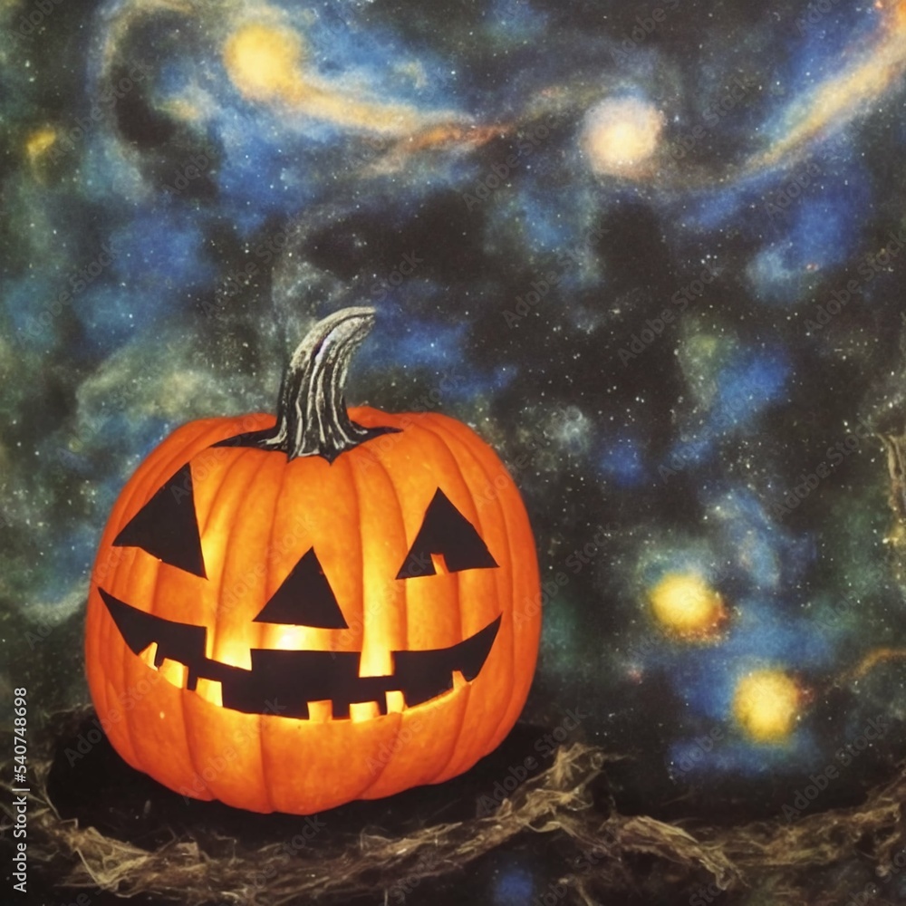 halloween pumpkin on a dark background halloween pumpkin on a dark background