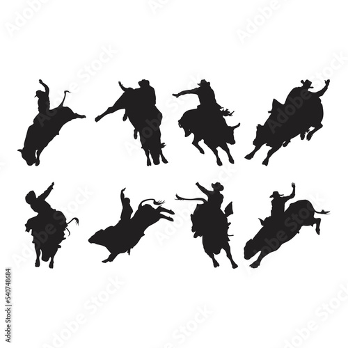 rodeo silhouette set