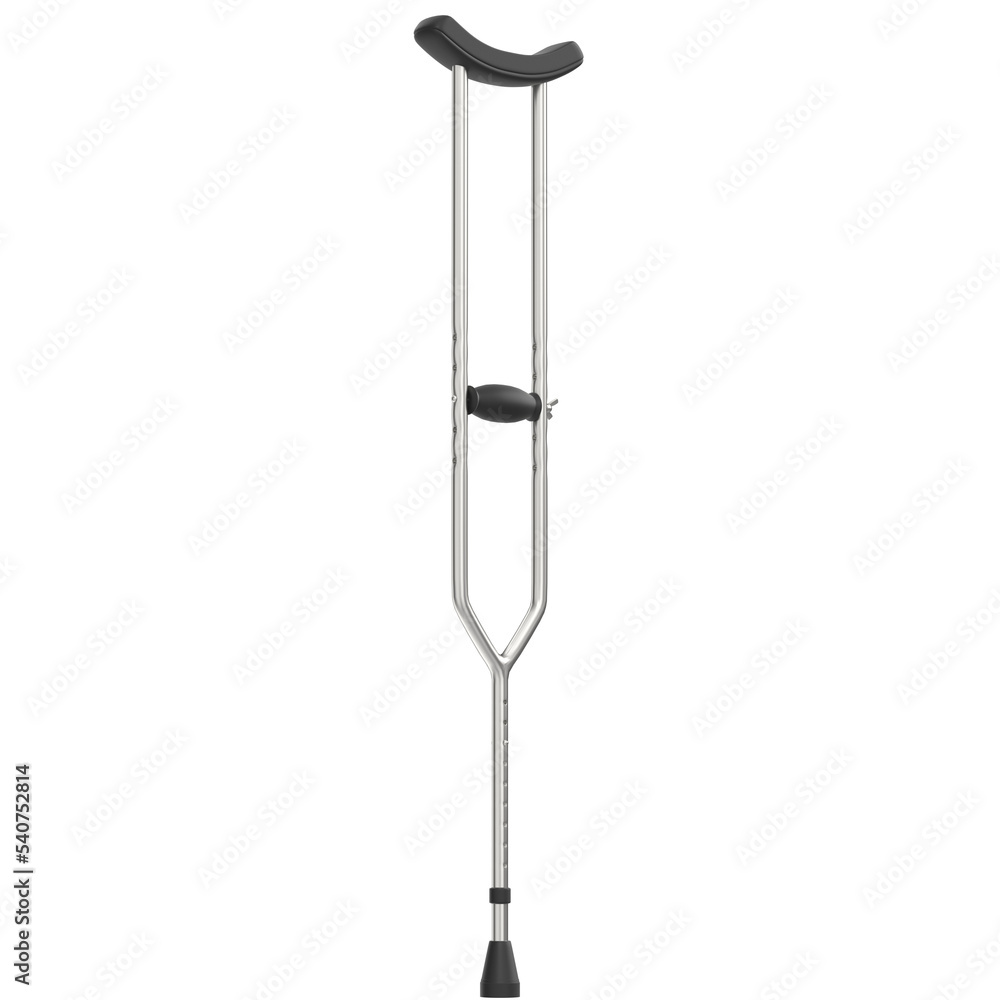 3d rendering illustration of a crutch 3d rendering illustration of a crutch