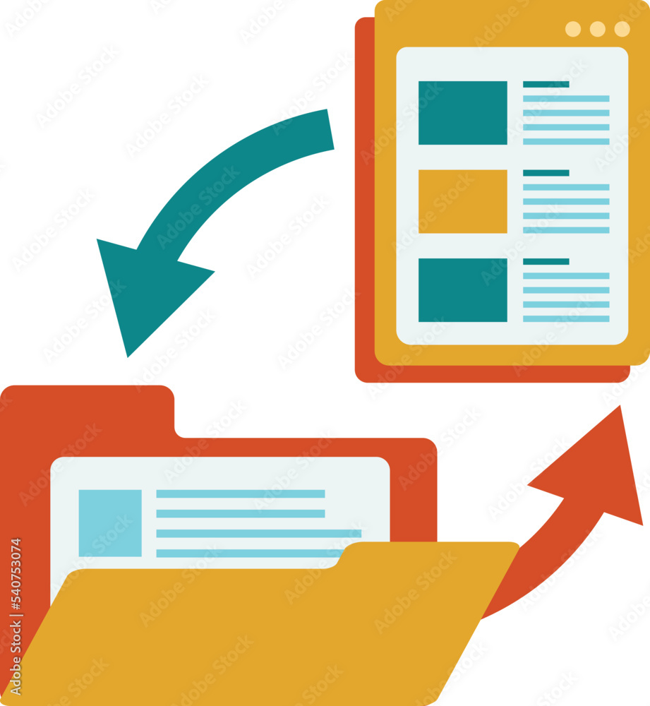 file transmission illustration in minimal style file transmission illustration in minimal style