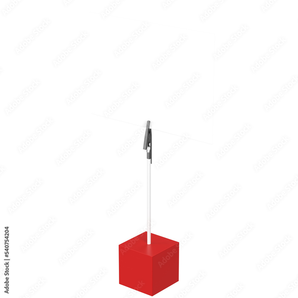 3d rendering illustration of a cube card holder 3d rendering illustration of a cube card holder