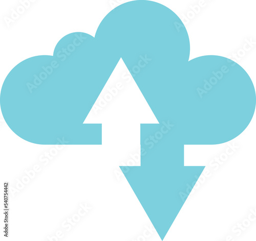 internet cloud symbol illustration in minimal style