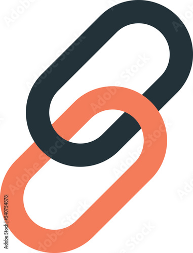 link symbol illustration in minimal style