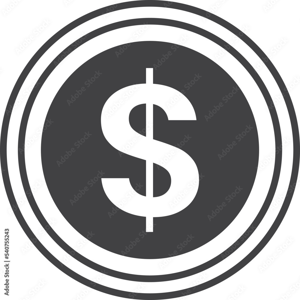 coin illustration in minimal style coin illustration in minimal style