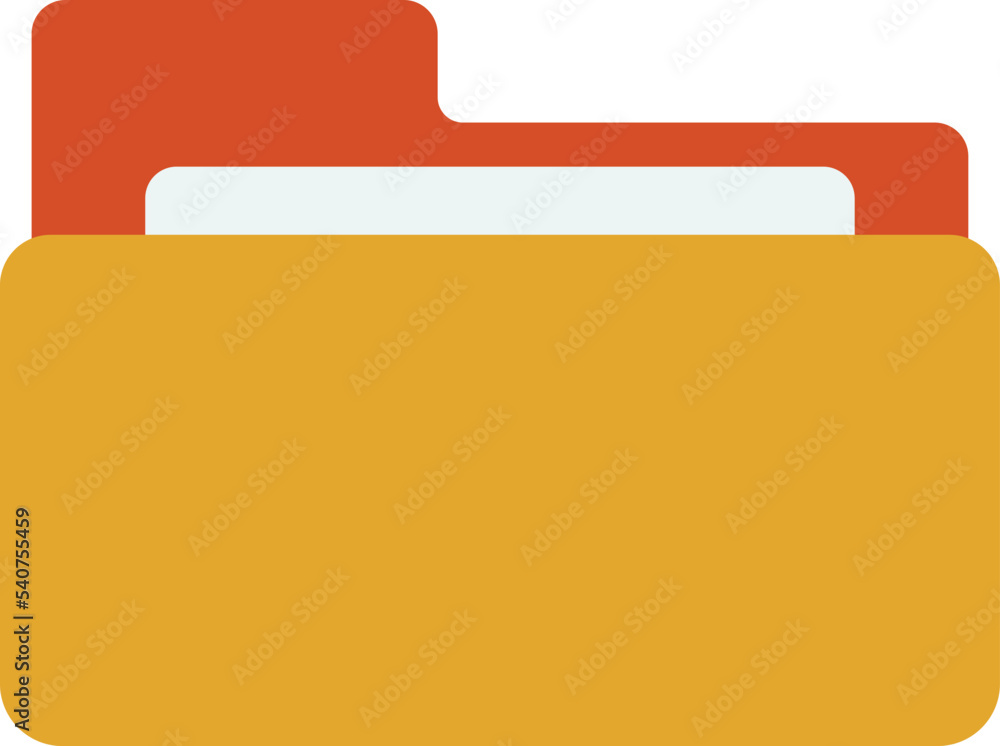 Documents and Folders illustration in minimal style Documents and Folders illustration in minimal style