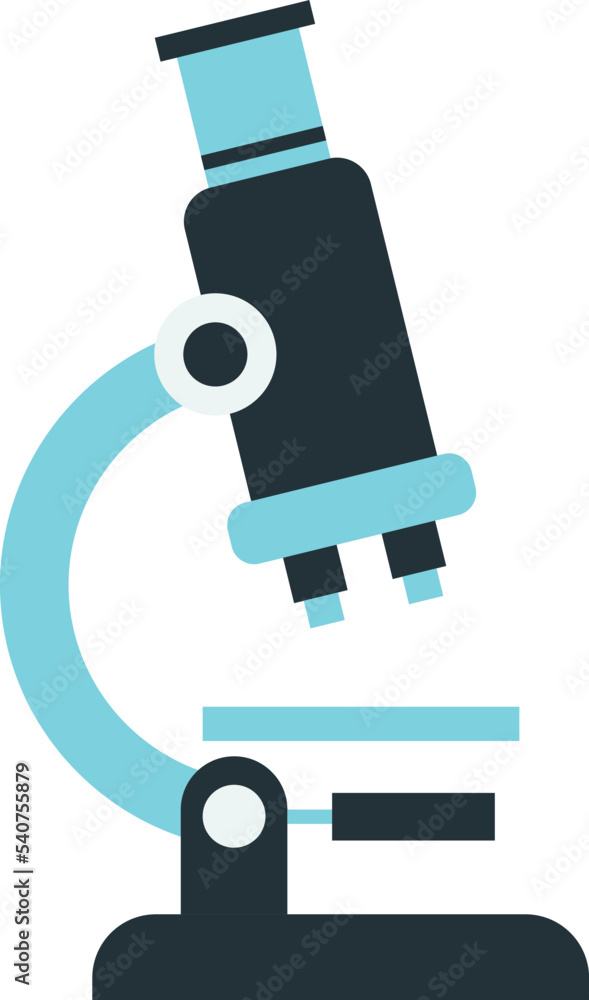 microscope illustration in minimal style microscope illustration in minimal style