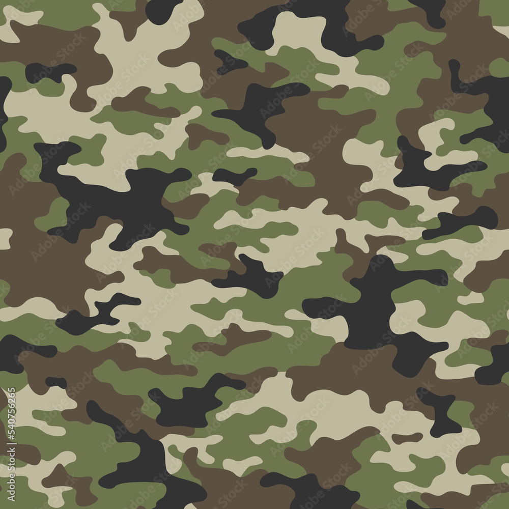 Camouflage texture seamless pattern. Abstract modern military camo background for fabric and fashion textile print. Vector illustration. Camouflage texture seamless pattern. Abstract modern military camo background for fabric and fashion textile print. Vector illustration.