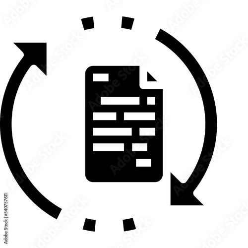 refresh glyph icon photo