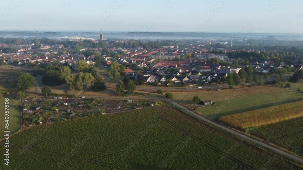 Aerial shot of small city in The Netherlands: Steenwijk Aerial shot of small city in The Netherlands: Steenwijk