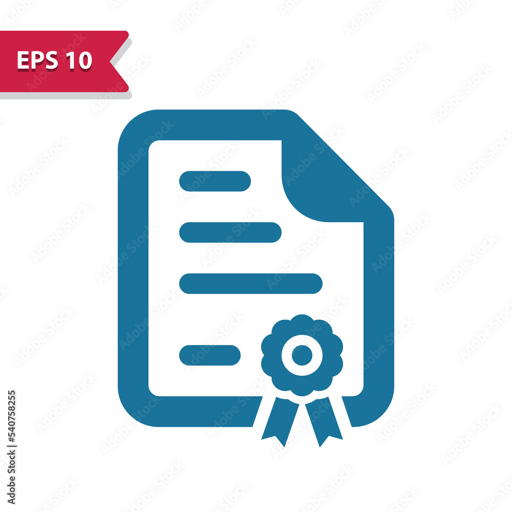 Contract, diploma, document vector icon Contract, diploma, document vector icon