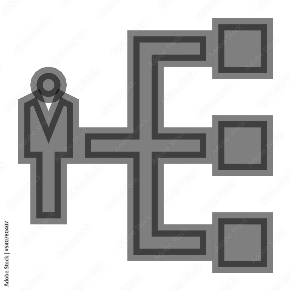 Obraz premium Organization Structure Vector Icon