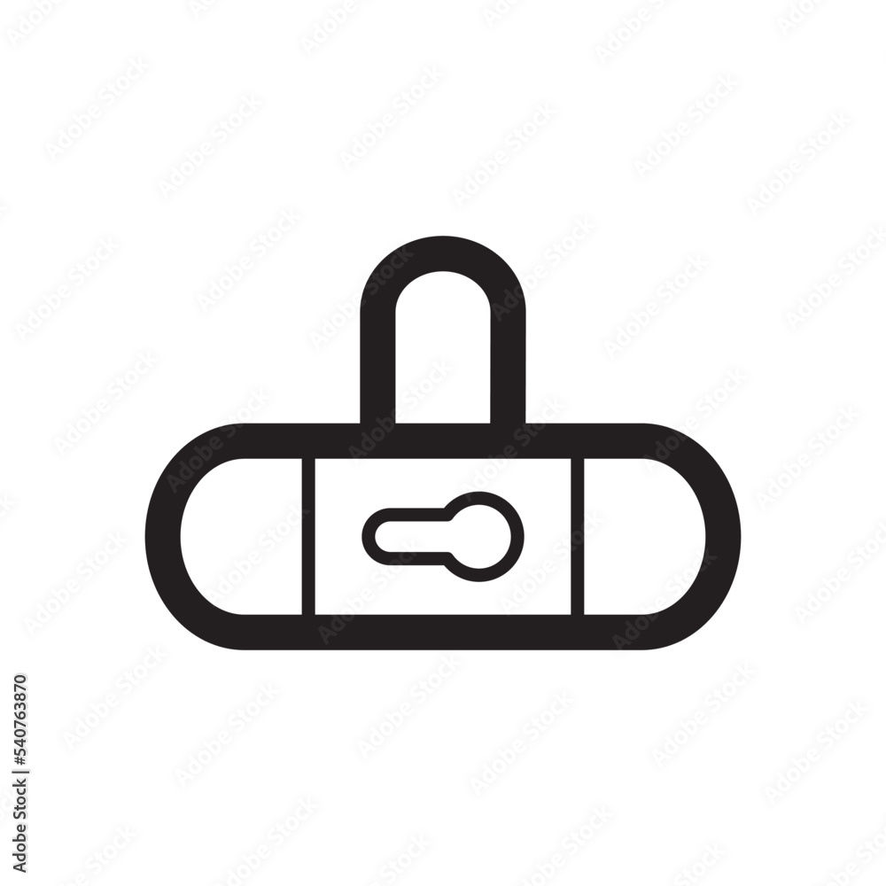 Padlock Icon Vector Illustration Style Padlock Icon Vector Illustration Style