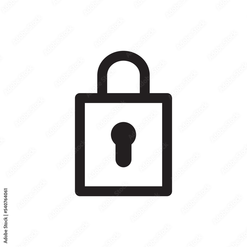 Padlock Icon Vector Illustration Style Padlock Icon Vector Illustration Style