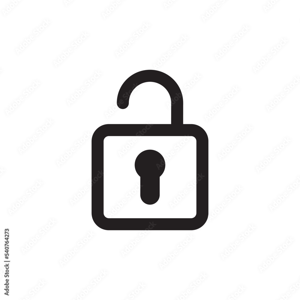 Padlock Icon Vector Illustration Style Padlock Icon Vector Illustration Style