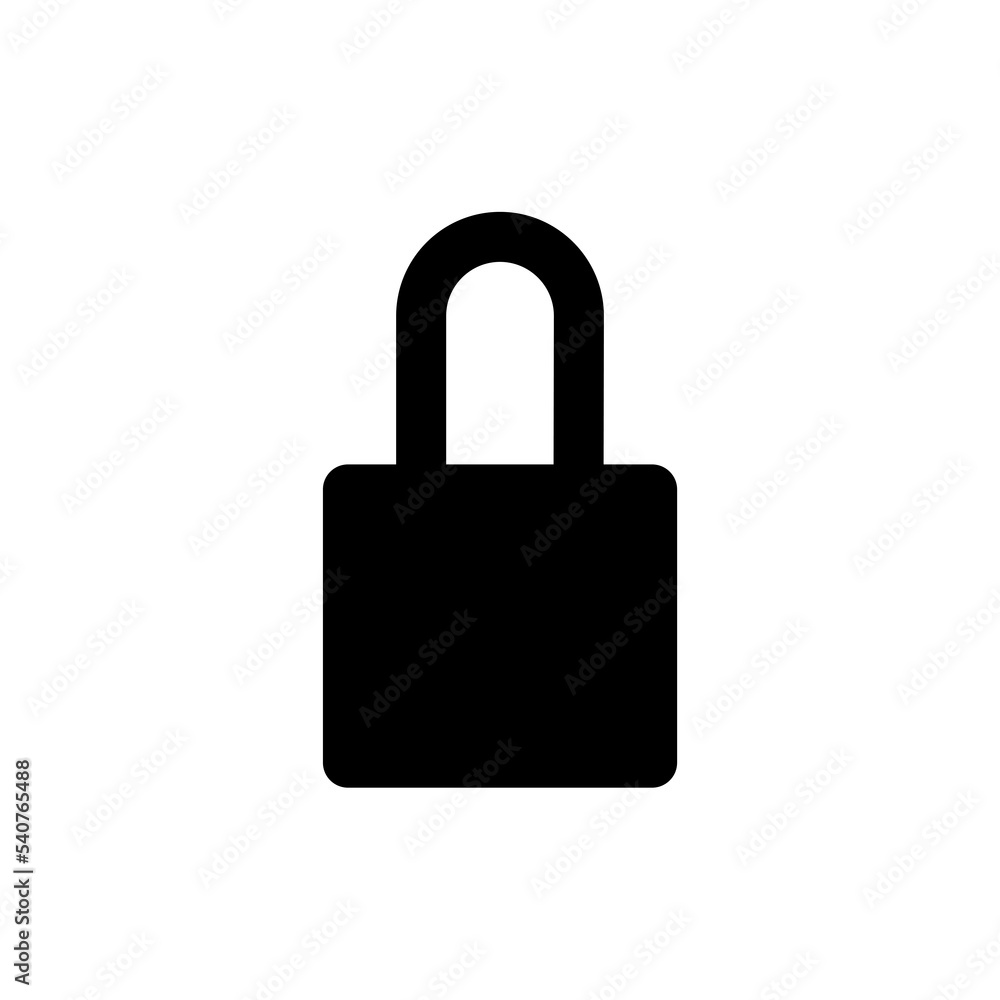 Padlock Icon Vector Illustration Style Padlock Icon Vector Illustration Style