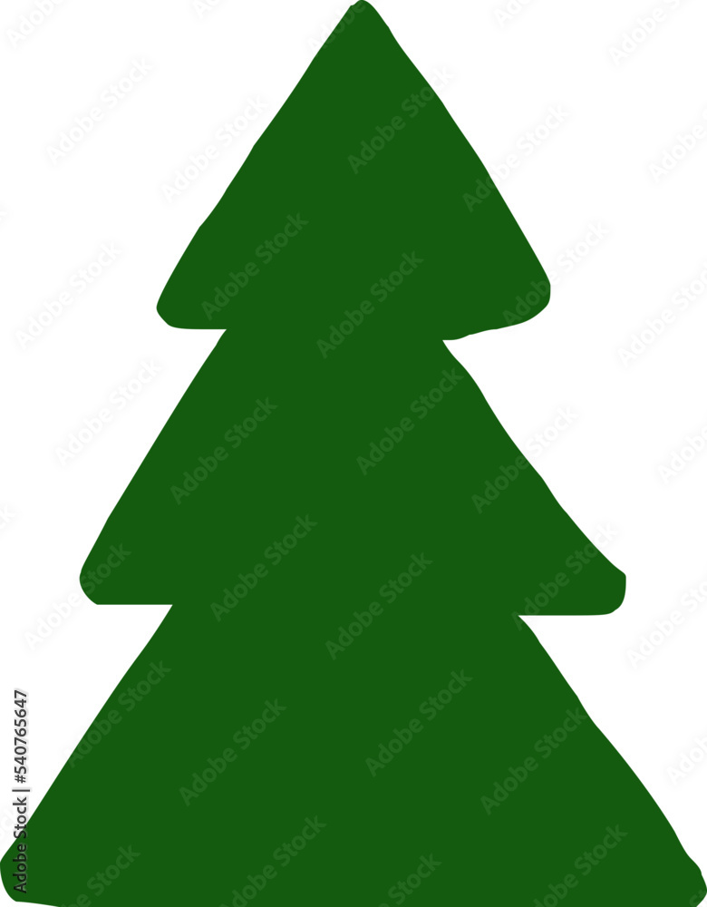 Decorated christmas trees Illustration Decorated christmas trees Illustration