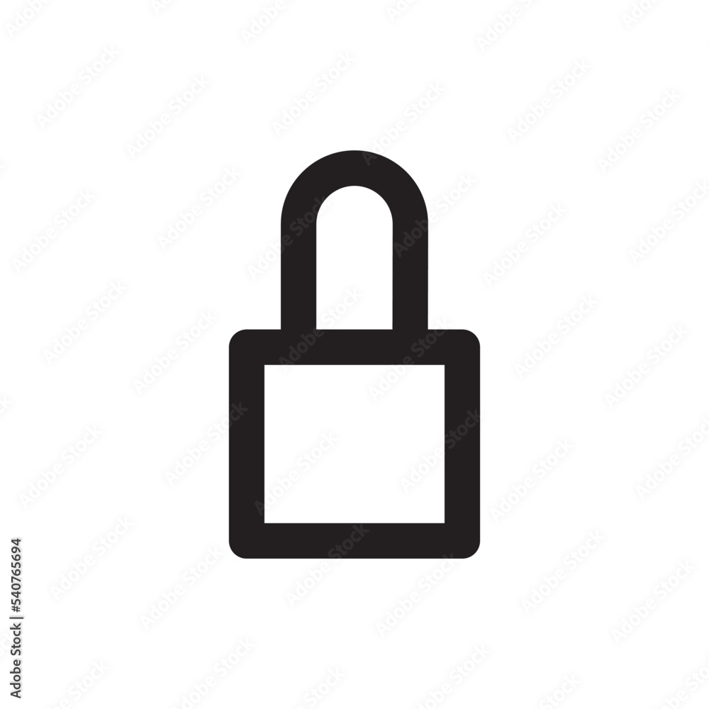 Padlock Icon Vector Illustration Style Padlock Icon Vector Illustration Style