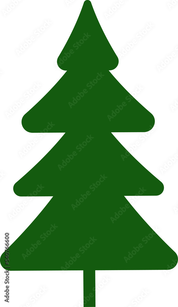 Decorated christmas trees Illustration Decorated christmas trees Illustration