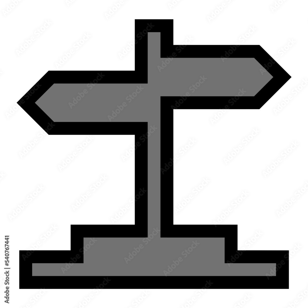 Signpost Vector Icon Signpost Vector Icon