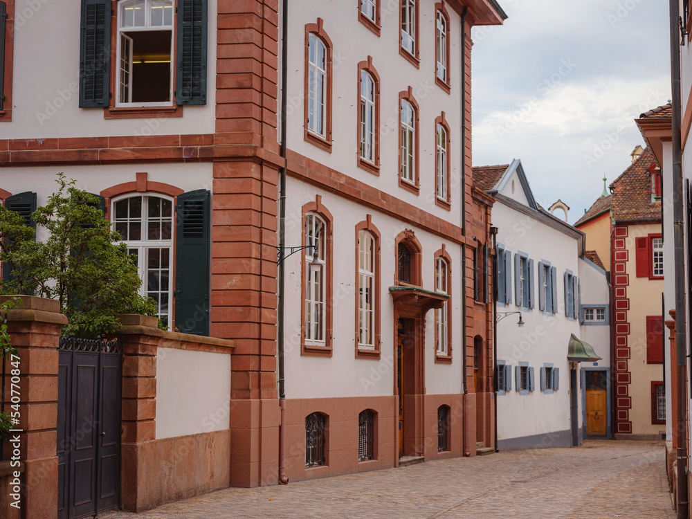 Buildings in the city centre of Basel , Switzerland Buildings in the city centre of Basel , Switzerland