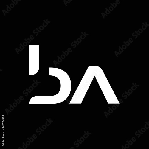 BA BA Logo Design, Creative Minimal Letter BA BA Monogram