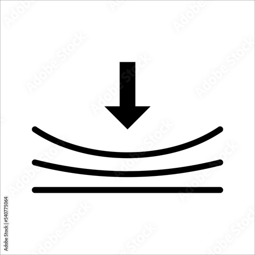 Resilience icon. Elastic material sign. Quality design element. vector illustration on white background.