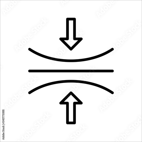 Resilience icon. Elastic material sign. Quality design element. vector illustration on white background.