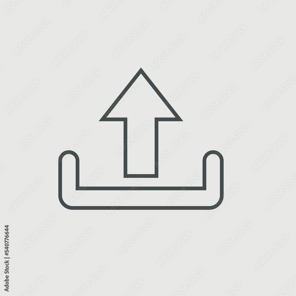 Online upload vector icon illustration sign Online upload vector icon illustration sign