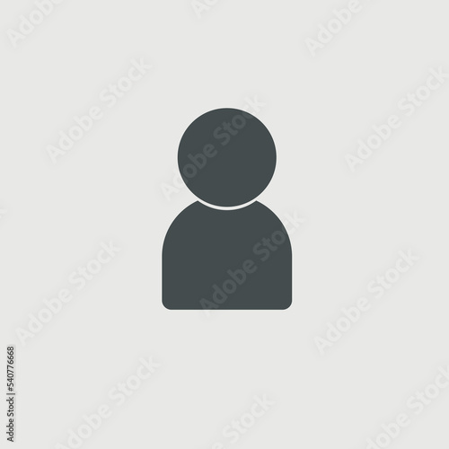 Person vector icon illustration sign